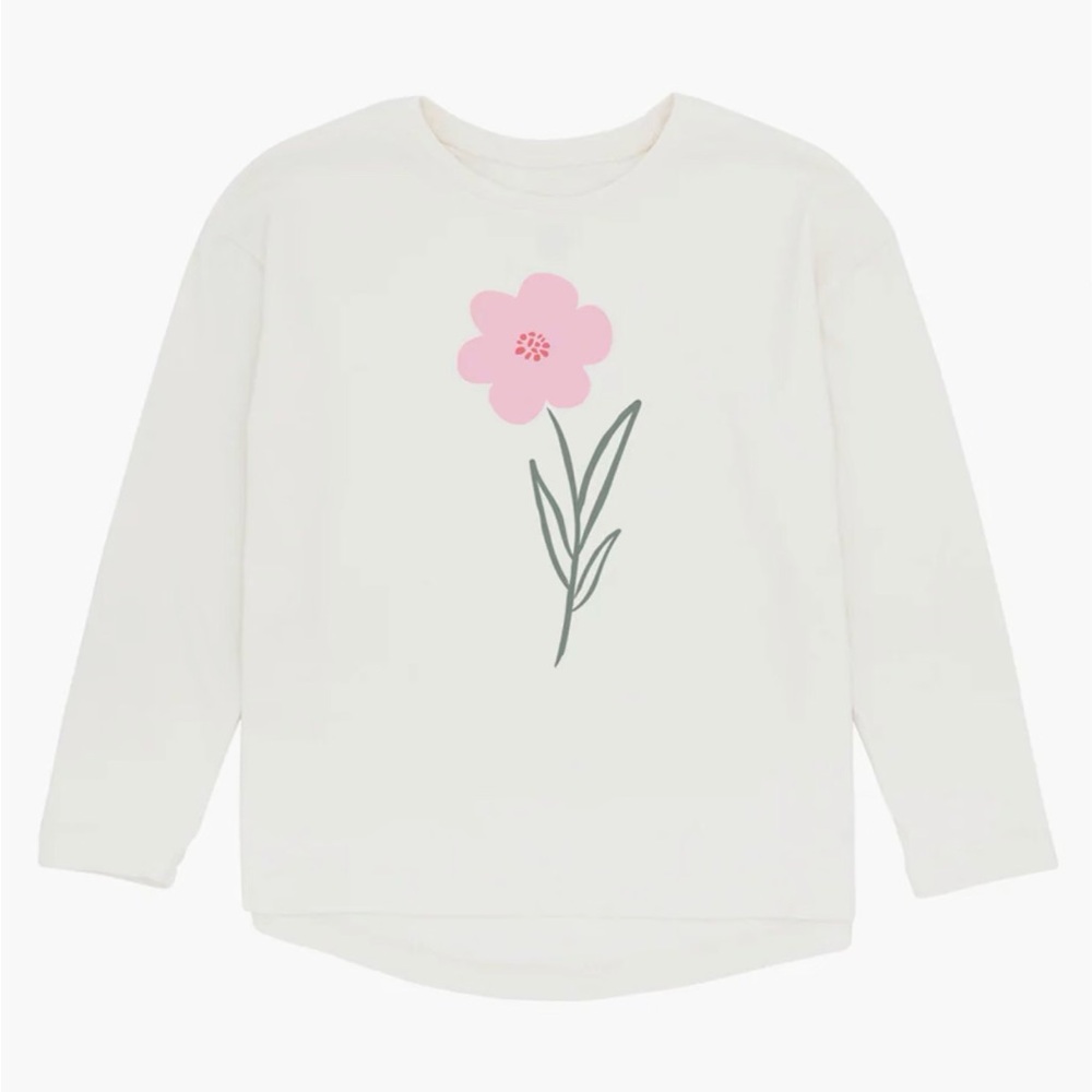 Feather 4 arrow Kids Cream Flower Print Shirt